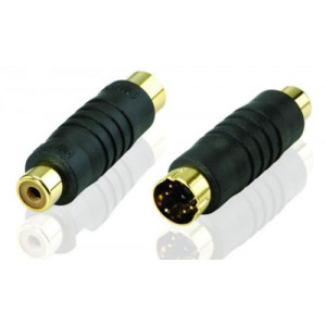 Adapter Svideo 4-pin - RCA (ha-ho) Signalförstärka