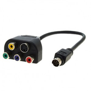 Kabel Svideo 9-pin - Komponentvideo + Svideo 4-pin