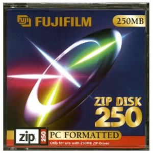 Zip Disk 250MB Fujifilm PC Formatted (1-Pack)