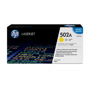 HP Toner 502A Q6472A Gul (Original)