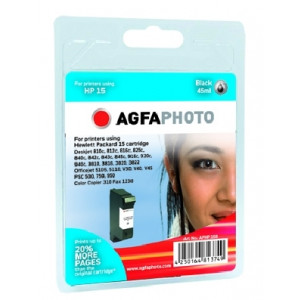 HP 15 Black (AgfaPhoto) + 40% C6615DE.