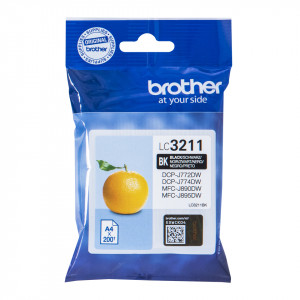Brother LC3211BK 200sid Svart (Original)