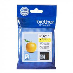 Brother LC3211Y 200sid Gul (Original)