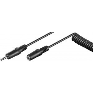Ljudkabel 3.5mm - 3.5mm (ha-ho) Spiral