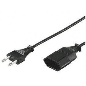 Elkabel C7 CEE 7/16 förlängning 2-pin (3m)