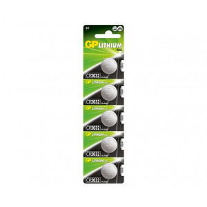 GP Lithium Cell CR2032, 3V, 5-pack /2188