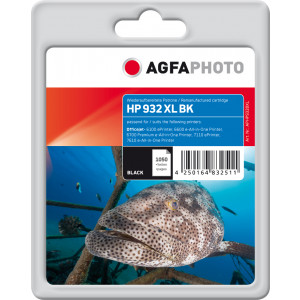 HP 932XL Svart 1000 sidor AgfaPhoto bläckpatron