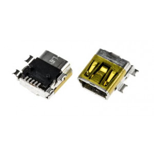 DC-kontakt USB-mini B 5-pin OTG