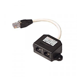 Nätverkssplitter RJ45 UTP oskärmad Y-kabel, hane - 2 x hona
