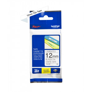 Brother TZE231 Tejp Sv-Text- Vit botten- 12mm