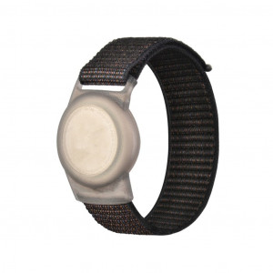 AirTag Armband 220mm med skyddskal svart
