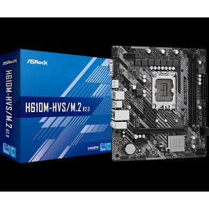 Moderkort - S1700 ASRock H610M-HVS/M.2 R2.0 2xDDR4