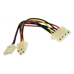 Modulär PSU strömkabel 4 pin - 1xMolex + 4pin 3.5"