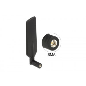 Antenn 4G, SMA kontakt för 4G Router svart 17cm/15cm
