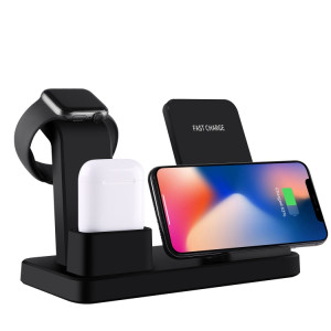 Trådlös QI laddare 3i1 Snabb Apple och Android Sva