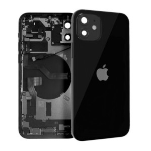 Baksida iPhone 12 med ram Pulled - Svart