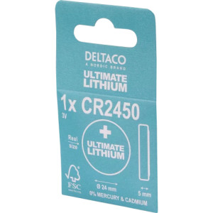 Batteri CR2450 - Knappcellsbatteri Lithium 3V