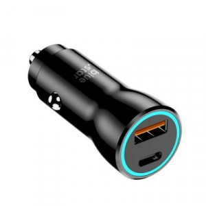 Billaddare USB-A + USB-C 25W