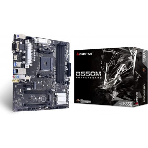 Moderkort - AM4 Biostar B550MX/E PRO 4xDDR4