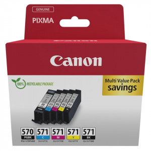 Canon PGI-570XL CLI-571XL BK/PBK/C/M/Y MULTI Miljö
