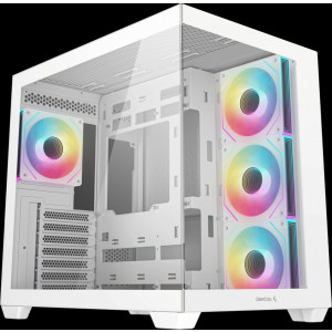 Chassi - DeepCool CG530 4F med 4 Fläktar, Vit