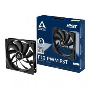 Fläkt 120mm - Arctic Cooling F12 PWM PST 4-pin Tyst chassifläkt