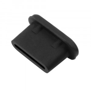 Dammskydd för USB-C silikon svart