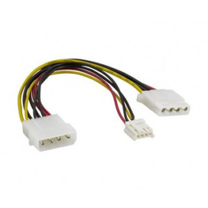 Adapter Ström 4-pin Molex - 4-pin 3.5" + Molex
