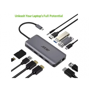 USB-C Dockningsstation Acer 12in1 Type C Dongle