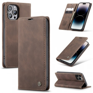 Fodral iPhone 16e / 14 / 13 - CaseMe Plånbok Kaffebrun