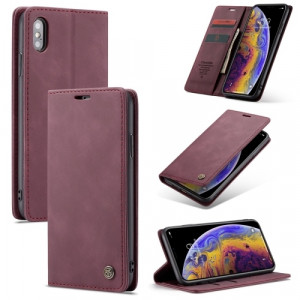 Fodral iPhone X/XS - CaseMe Vinröd