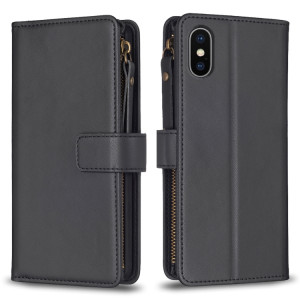 Fodral iPhone XS / X - 9 kortplatser svart