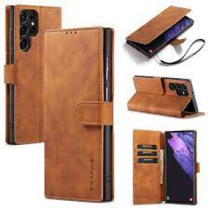 Fodral Samsung Galaxy S22 ULTRA 5G - DG MING Brun