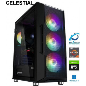 GAMINGDATOR NET2WORLD RTX 5070 | RYZEN 7 5700X | 32GB DDR4 | 1TB NVMe | WINDOWS 11 | STATIONÄR DATOR - CELESTIAL