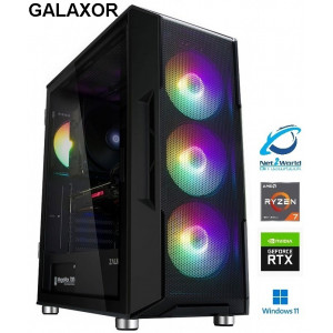 GAMINGDATOR NET2WORLD RTX 5060 | RYZEN 7 5700X | 32GB DDR4 | 2TB NVMe | WINDOWS 11 | STATIONÄR DATOR - GALAXOR