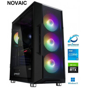 GAMINGDATOR NET2WORLD RTX 5060 Ti | INTEL i5-14400F | 32GB DDR4 | 1TB NVMe | WINDOWS 11 | A-RGB | STATIONÄR DATOR - NOVAIC