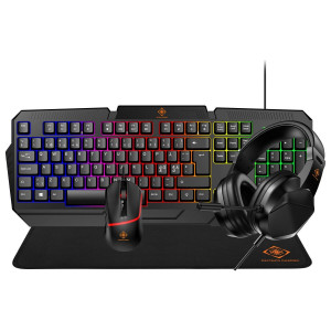 Gaming Kit 4i1 Headset Tangentbord Mus Musmatta