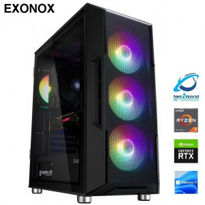 GAMINGDATOR NET2WORLD RTX 5060 Ti | RYZEN 7 5700X | 32GB DDR4 | 2TB NVMe | WINDOWS 11 | STATIONÄR DATOR - EXONOX