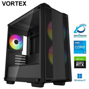 GAMINGDATOR NET2WORLD RTX 5060 | INTEL I5-14400F | 32GB DDR5 | 2TB NVMe | WINDOWS 11 | STATIONÄR DATOR - VORTEX