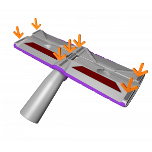 Dammsugarmunstycke Glidytor Twinner / Supert