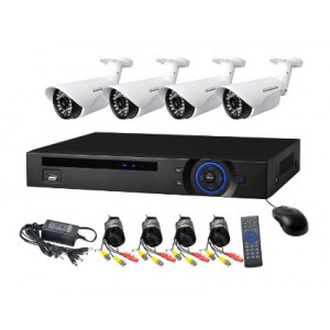 Kameraövervakningssystem HDCVI Kit 4CH, 10m