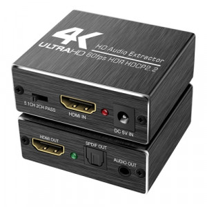 HDMI Audio Extractor, splittrar ljud och video 4K