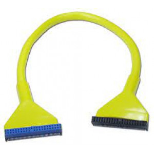 IDE kabel 2 kontakter 45cm ATA 40 pin Rund UV Blå