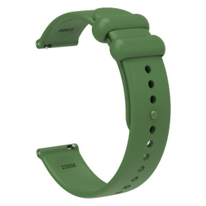 Klockarmband Universal 20mm Silikon Grön