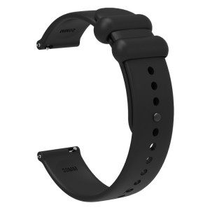 Klockarmband Universal 22mm Silikon Svart