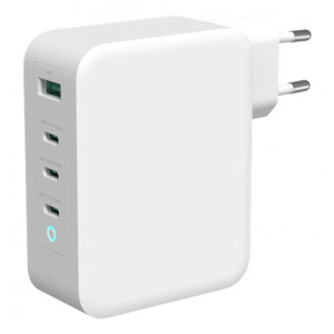 Laddare USB-C 140W GaN 5-20V 2-5A USB-A + 3xUSB-C