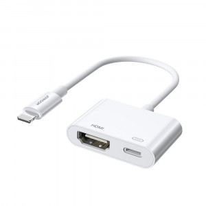 Lightning - HDMI + Litghtning laddning adapter