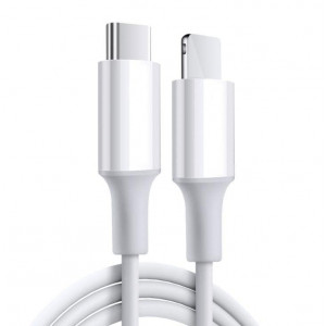 Lightning - USB-C kabel Snabbladdning 20W 2m vit