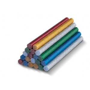 Limstavar 7 mm x 100mm smältlim limpistol 20-pack Färg Glitter