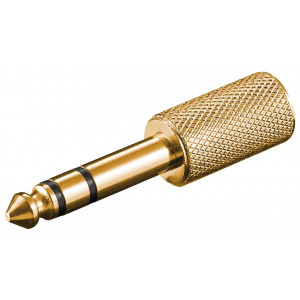 Ljudadapter 6.35mm - 3.5mm (ha-ho) GOLD